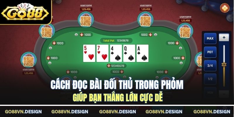 Cách đọc bài đối thủ trong phỏm