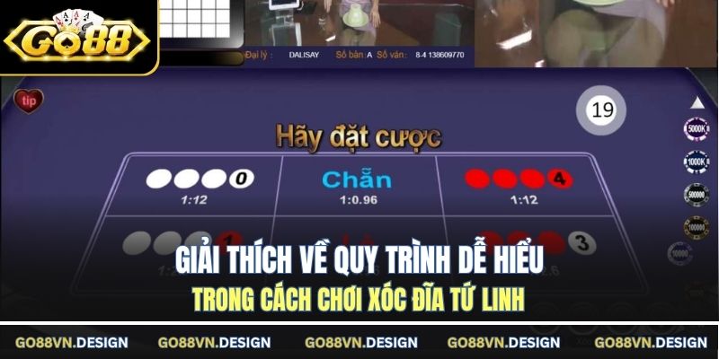 Giải thích về quy trình dễ hiểu trong cách chơi xóc đĩa tứ linh